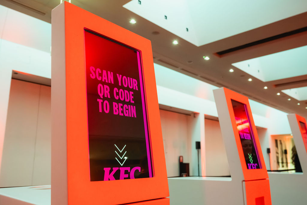 Registration Kiosk for a KFC Event